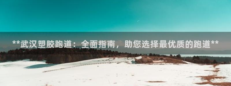 777814红·足一世比分篮球：**武汉塑胶跑道：全面指南，助您选择最优质的跑道**