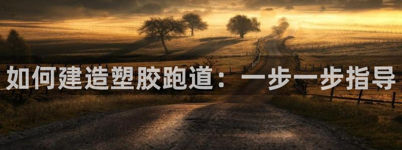 红足一比分网：如何建造塑胶跑道：一步一步指导