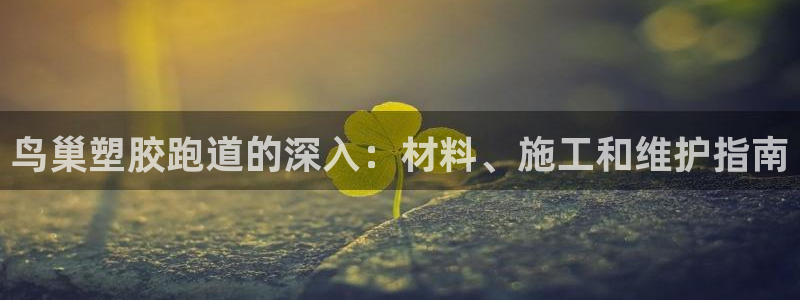 777814红·足一世比分篮球：鸟巢塑胶跑道的深入：材料、施工和维护指南