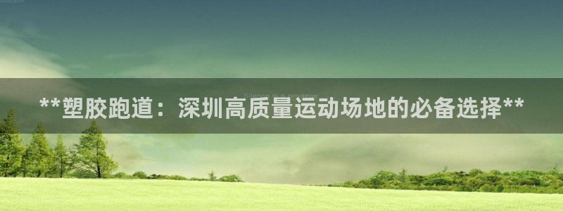 红足一1世皇冠登录：**塑胶跑道：深圳高质量运动场地的必备选择**
