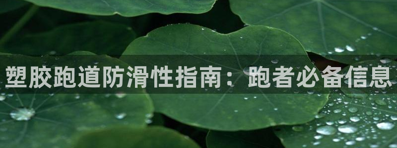 红足1世开奖预测：塑胶跑道防滑性指南：跑者必备信息