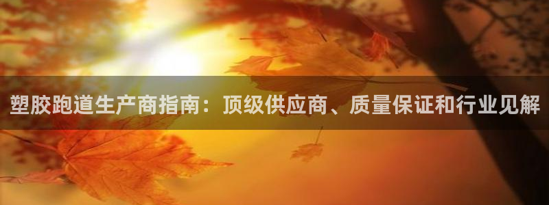 红足1一世足球手机：塑胶跑道生产商指南：顶级供应商、质量保证和行业见解