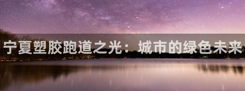 红足一1世比分球探：宁夏塑胶跑道之光：城市的绿色未来