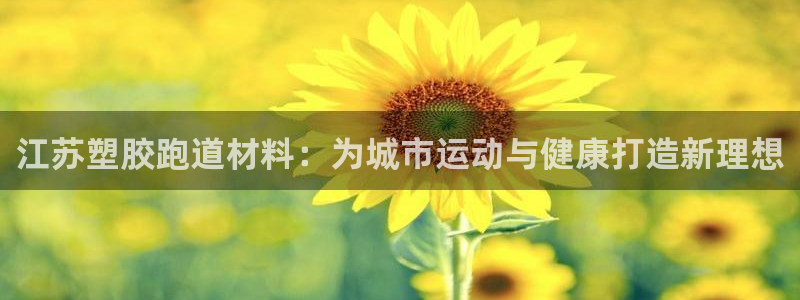 红足i世足球手机网：江苏塑胶跑道材料：为城市运动与健康打造新理想