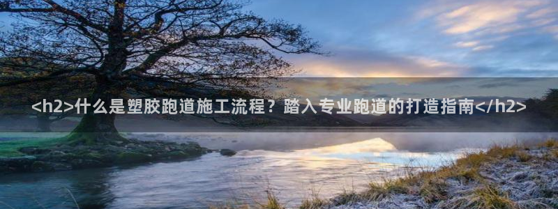 红足一1世手机皇冠：<h2>什么是塑胶跑道施工流程？踏入专业跑道的打造指南</h2>